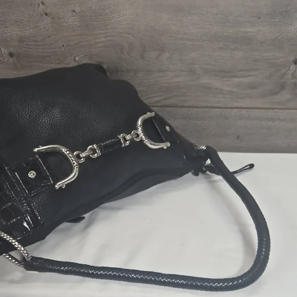 Brighton Black Pebble Leather Women's Bag - Picture 7 of 9